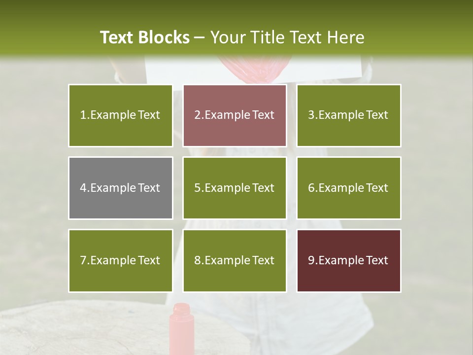 A Girl Holding A Piece Of Paper With A Heart Drawn On It PowerPoint Template
