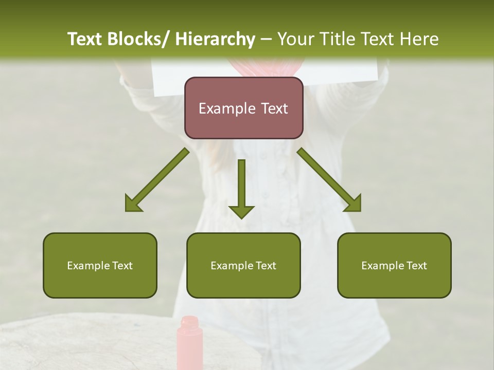 A Girl Holding A Piece Of Paper With A Heart Drawn On It PowerPoint Template