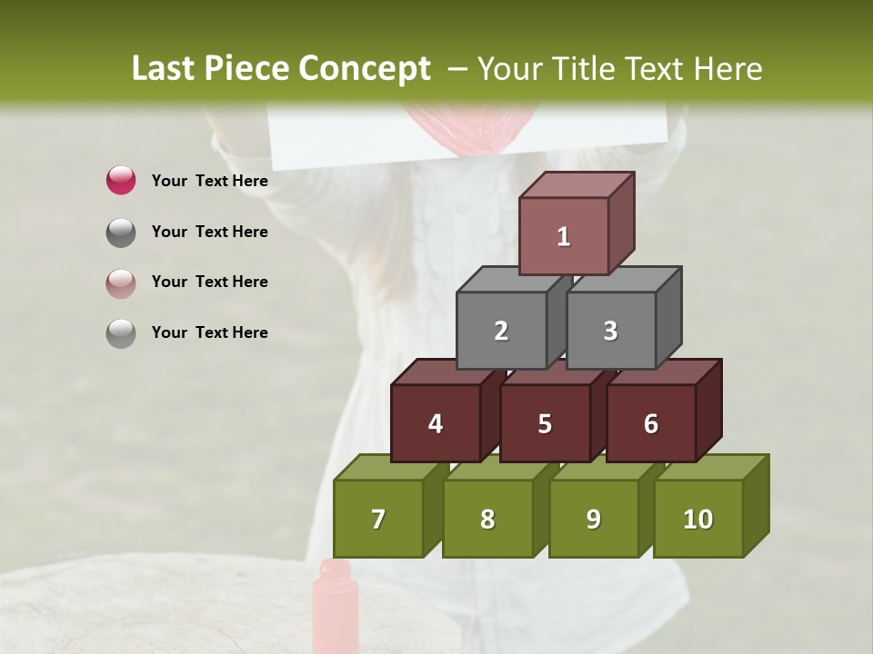 A Girl Holding A Piece Of Paper With A Heart Drawn On It PowerPoint Template