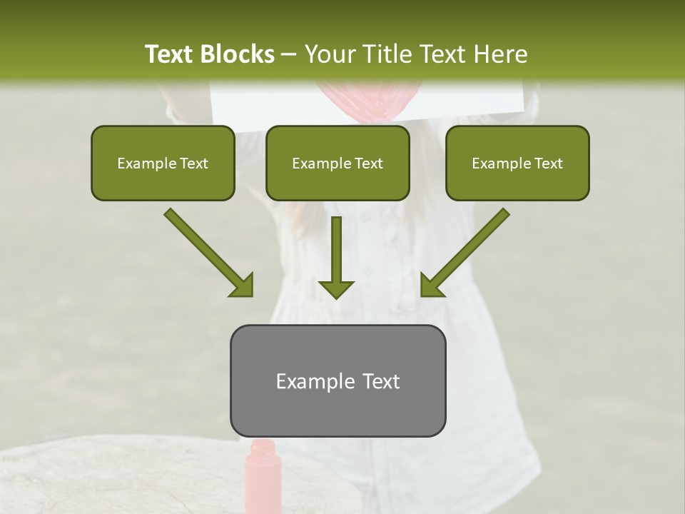 A Girl Holding A Piece Of Paper With A Heart Drawn On It PowerPoint Template