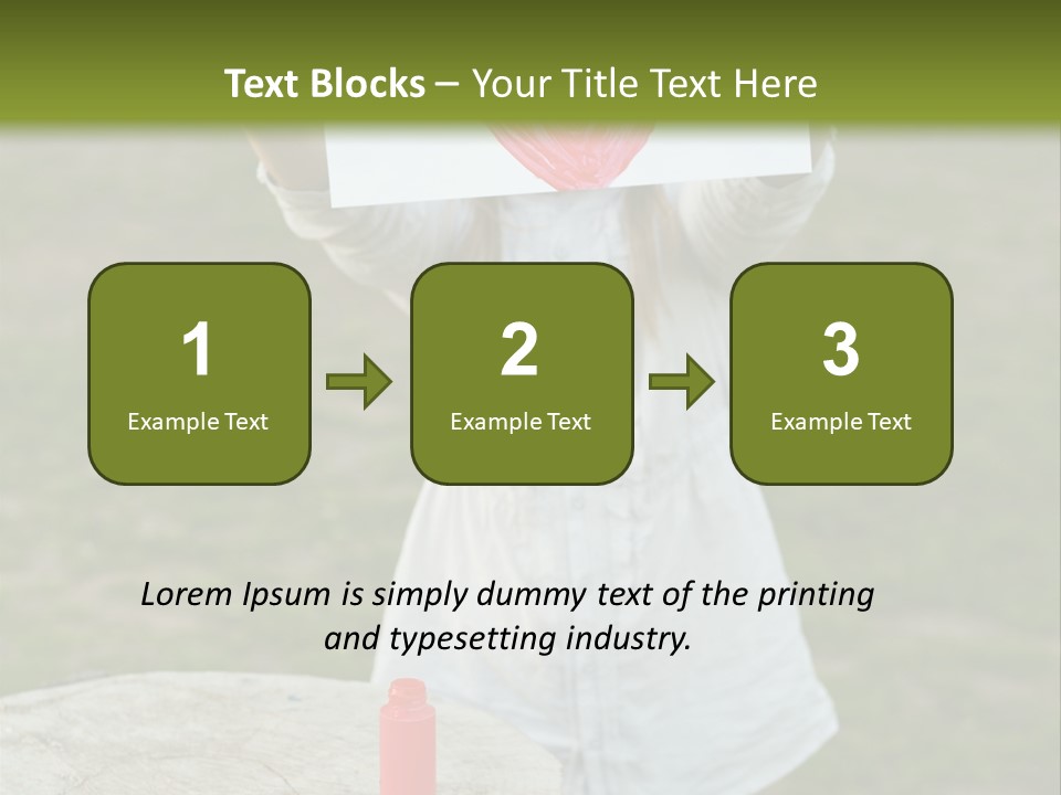 A Girl Holding A Piece Of Paper With A Heart Drawn On It PowerPoint Template