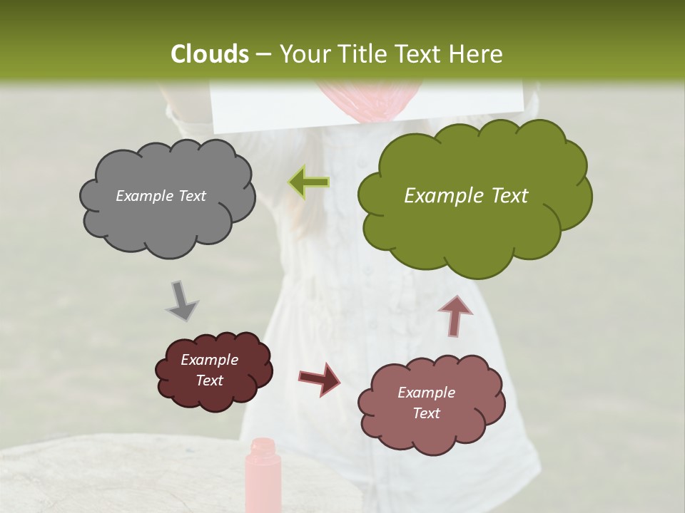 A Girl Holding A Piece Of Paper With A Heart Drawn On It PowerPoint Template