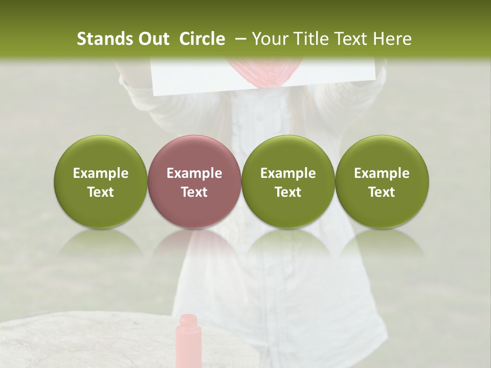 A Girl Holding A Piece Of Paper With A Heart Drawn On It PowerPoint Template