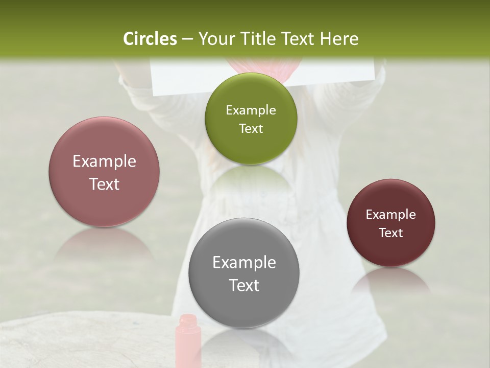 A Girl Holding A Piece Of Paper With A Heart Drawn On It PowerPoint Template