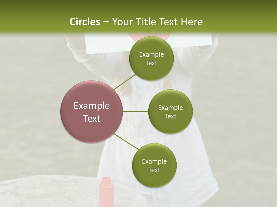 A Girl Holding A Piece Of Paper With A Heart Drawn On It PowerPoint Template