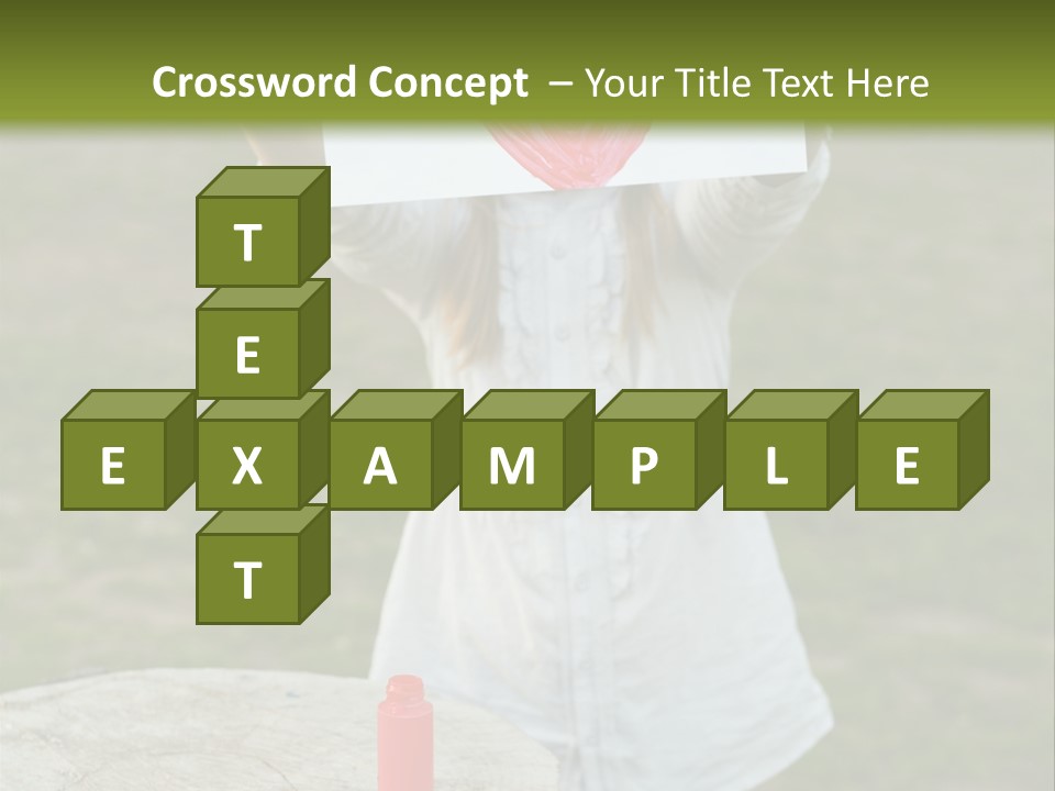 A Girl Holding A Piece Of Paper With A Heart Drawn On It PowerPoint Template