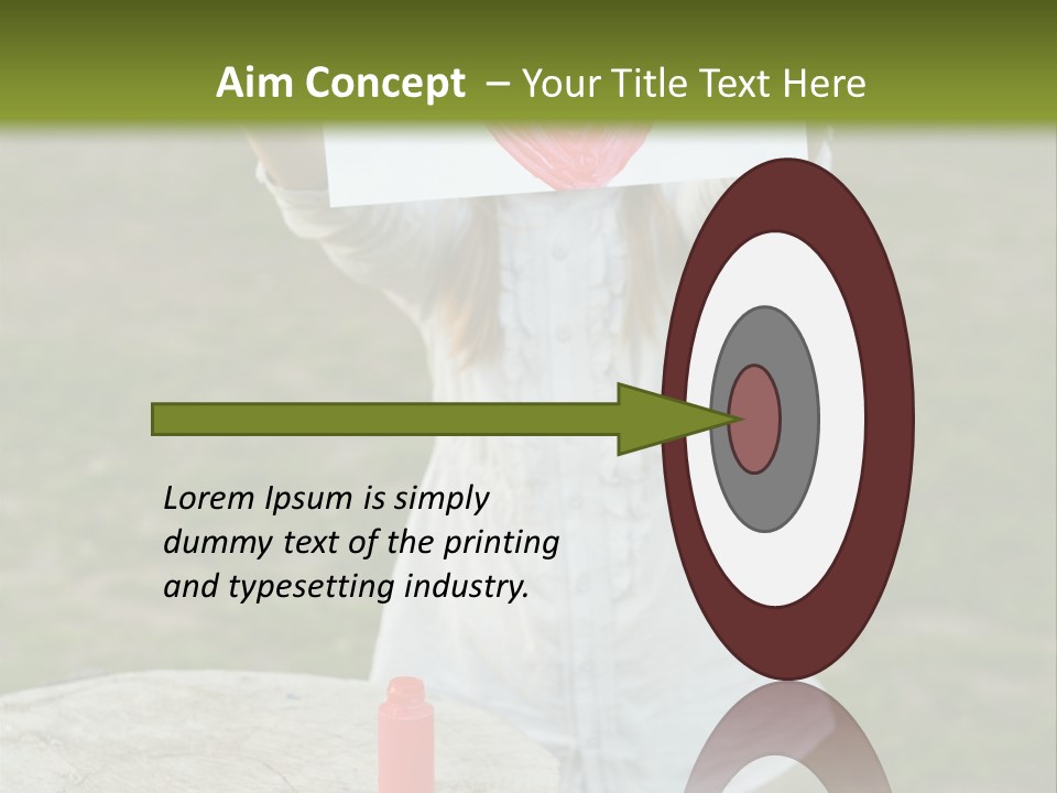 A Girl Holding A Piece Of Paper With A Heart Drawn On It PowerPoint Template