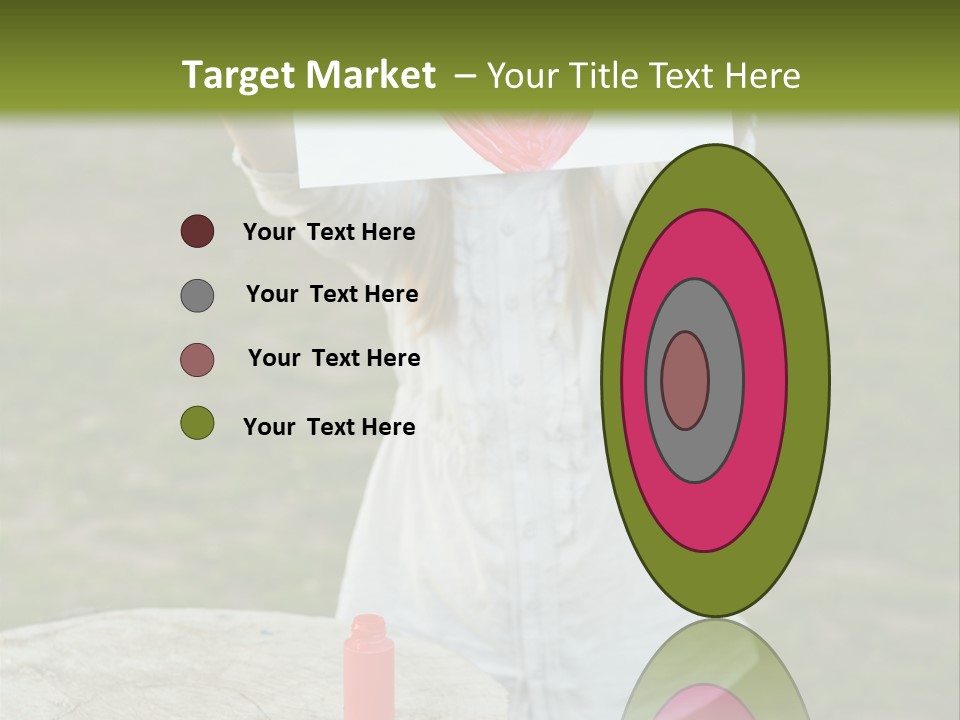 A Girl Holding A Piece Of Paper With A Heart Drawn On It PowerPoint Template