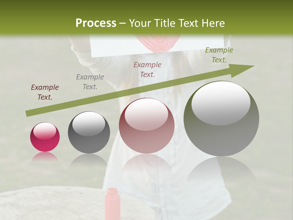 A Girl Holding A Piece Of Paper With A Heart Drawn On It PowerPoint Template