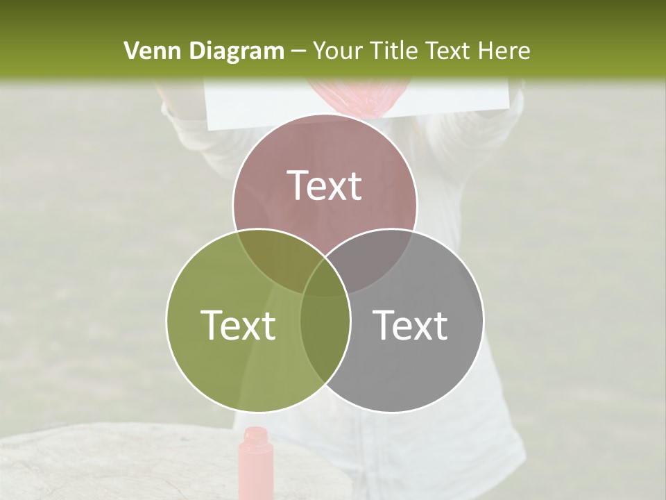 A Girl Holding A Piece Of Paper With A Heart Drawn On It PowerPoint Template