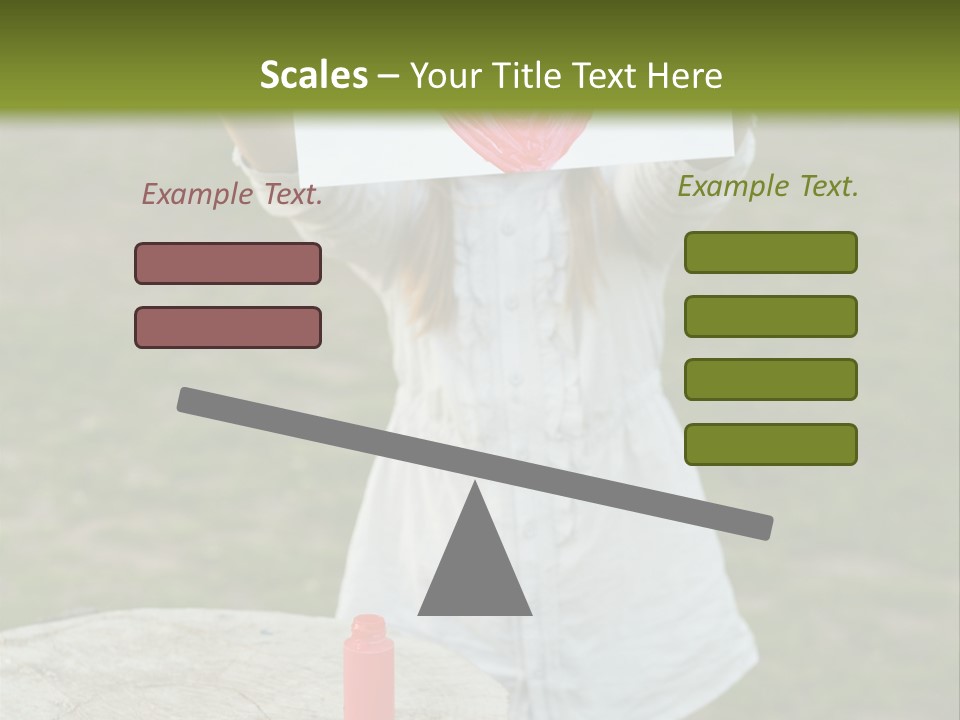 A Girl Holding A Piece Of Paper With A Heart Drawn On It PowerPoint Template