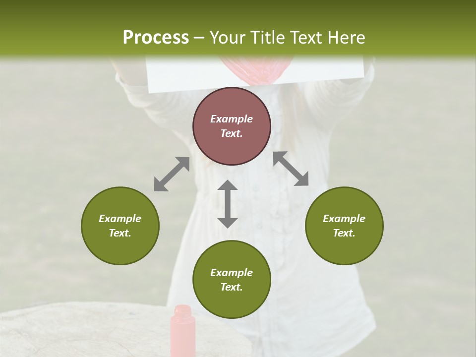 A Girl Holding A Piece Of Paper With A Heart Drawn On It PowerPoint Template