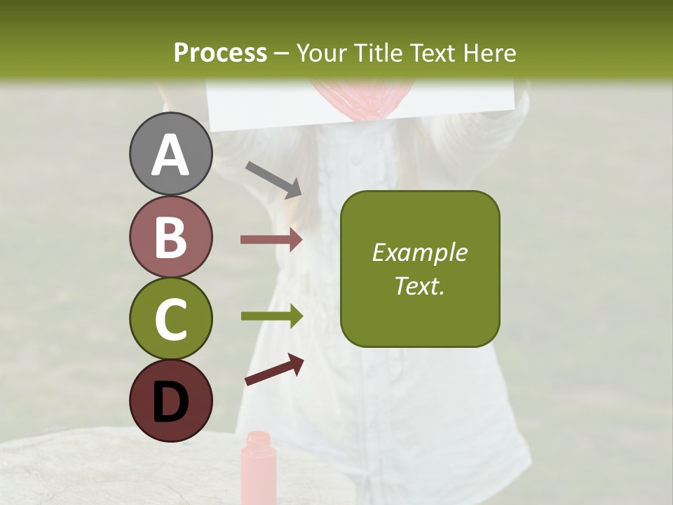 A Girl Holding A Piece Of Paper With A Heart Drawn On It PowerPoint Template