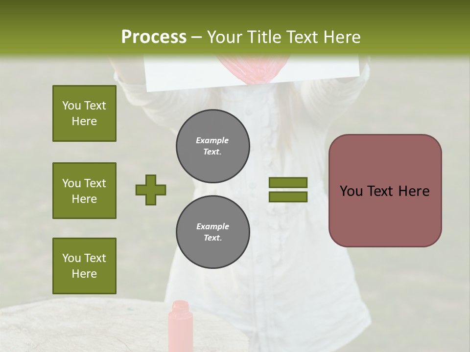 A Girl Holding A Piece Of Paper With A Heart Drawn On It PowerPoint Template