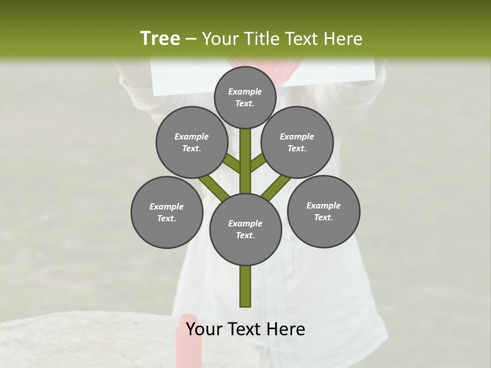 A Girl Holding A Piece Of Paper With A Heart Drawn On It PowerPoint Template