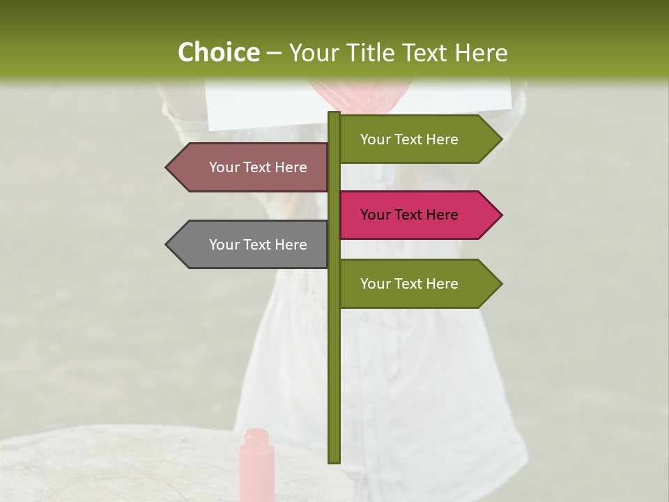 A Girl Holding A Piece Of Paper With A Heart Drawn On It PowerPoint Template