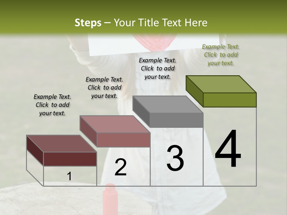 A Girl Holding A Piece Of Paper With A Heart Drawn On It PowerPoint Template