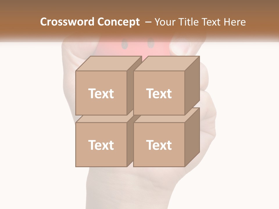 A Person Holding A Red Heart With A Smiley Face On It PowerPoint Template