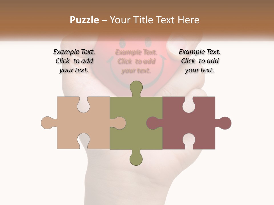 A Person Holding A Red Heart With A Smiley Face On It PowerPoint Template