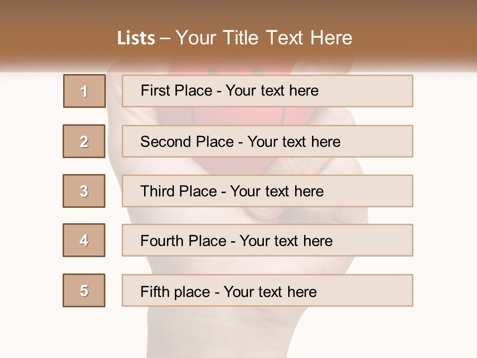 A Person Holding A Red Heart With A Smiley Face On It PowerPoint Template