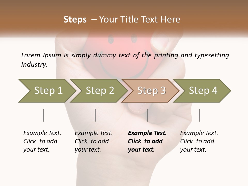 A Person Holding A Red Heart With A Smiley Face On It PowerPoint Template
