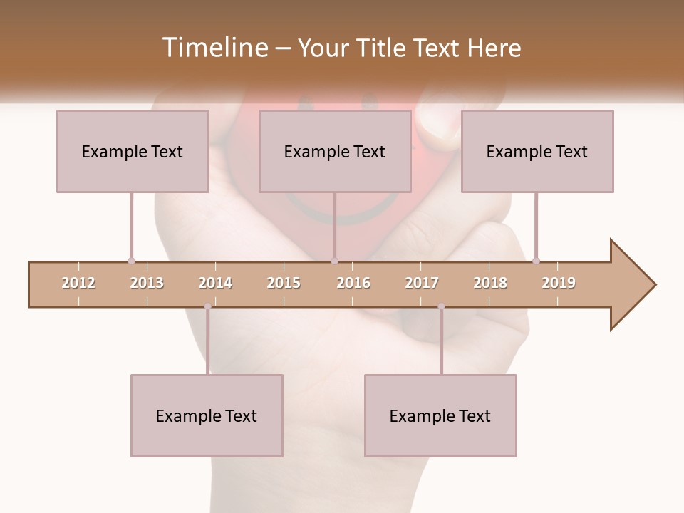 A Person Holding A Red Heart With A Smiley Face On It PowerPoint Template