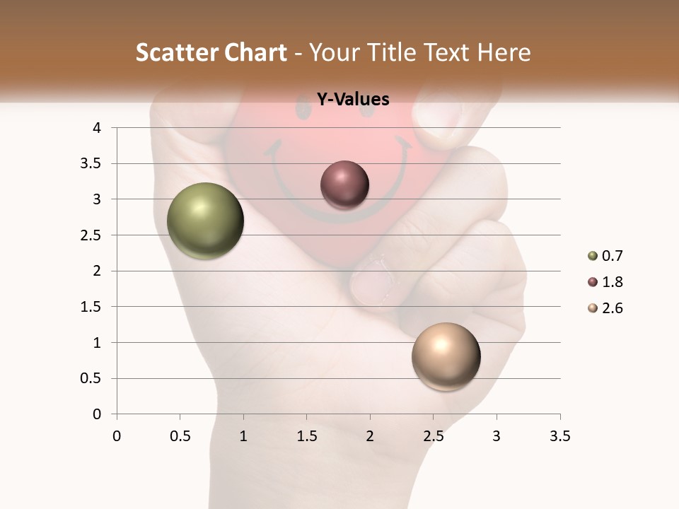 A Person Holding A Red Heart With A Smiley Face On It PowerPoint Template