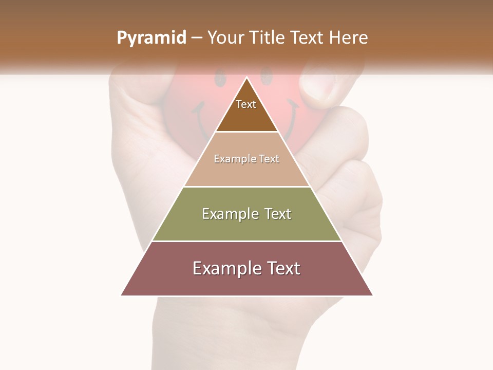 A Person Holding A Red Heart With A Smiley Face On It PowerPoint Template