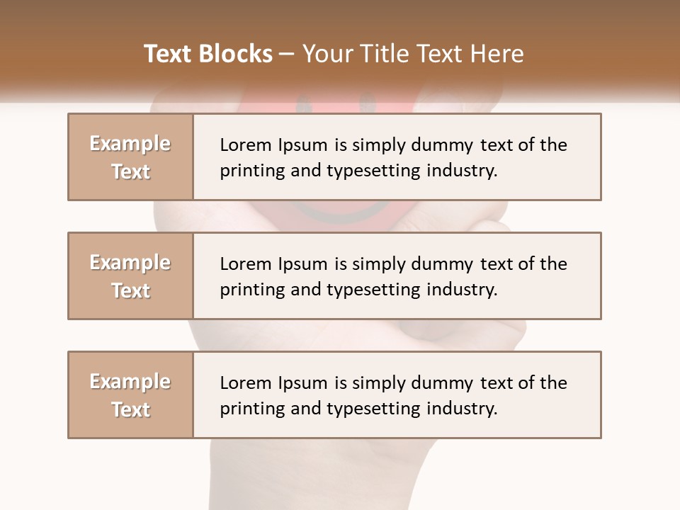 A Person Holding A Red Heart With A Smiley Face On It PowerPoint Template