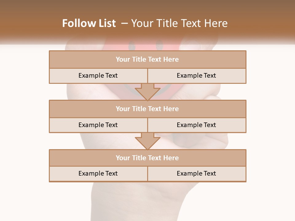 A Person Holding A Red Heart With A Smiley Face On It PowerPoint Template