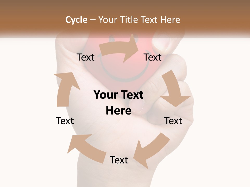 A Person Holding A Red Heart With A Smiley Face On It PowerPoint Template