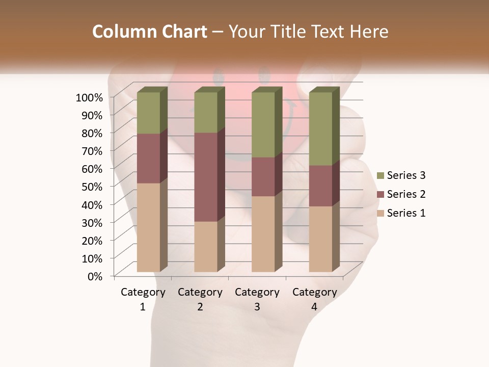 A Person Holding A Red Heart With A Smiley Face On It PowerPoint Template