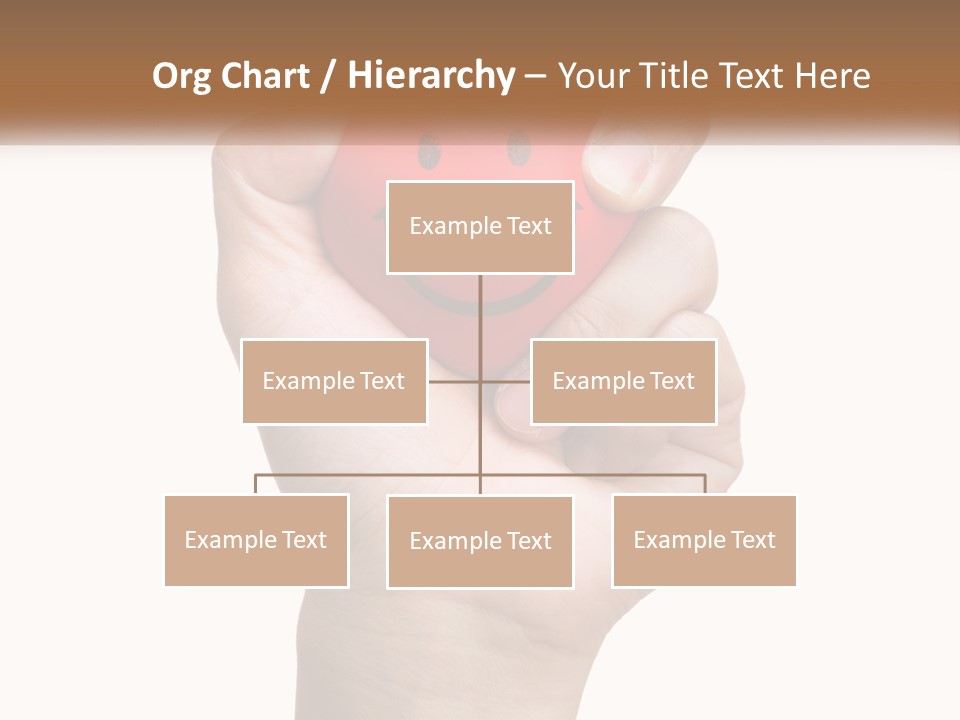 A Person Holding A Red Heart With A Smiley Face On It PowerPoint Template