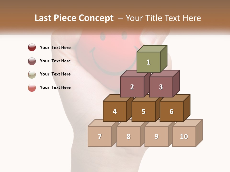 A Person Holding A Red Heart With A Smiley Face On It PowerPoint Template
