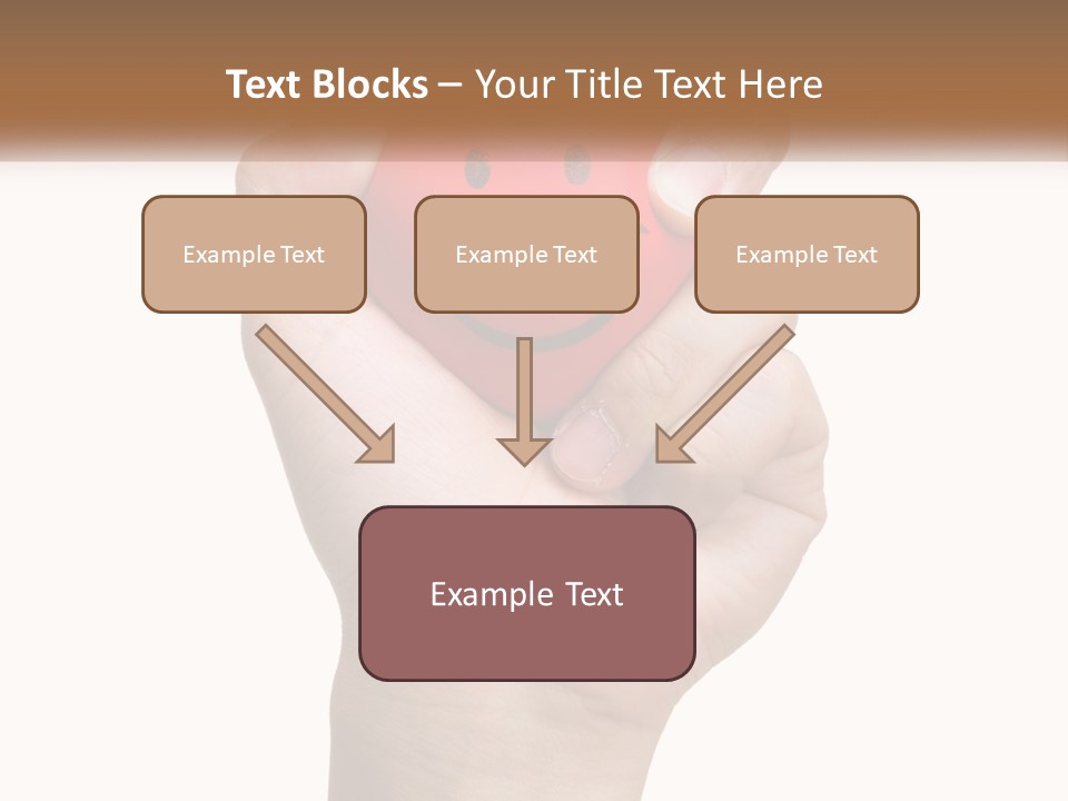 A Person Holding A Red Heart With A Smiley Face On It PowerPoint Template