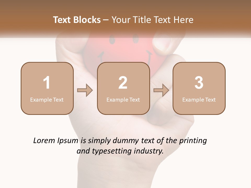 A Person Holding A Red Heart With A Smiley Face On It PowerPoint Template