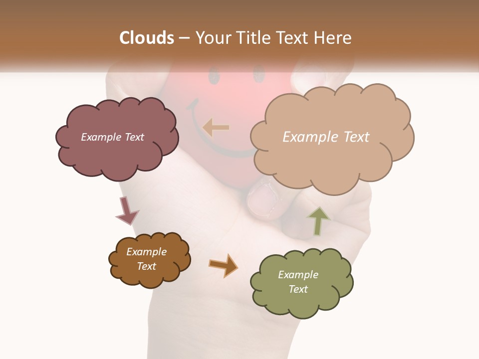 A Person Holding A Red Heart With A Smiley Face On It PowerPoint Template