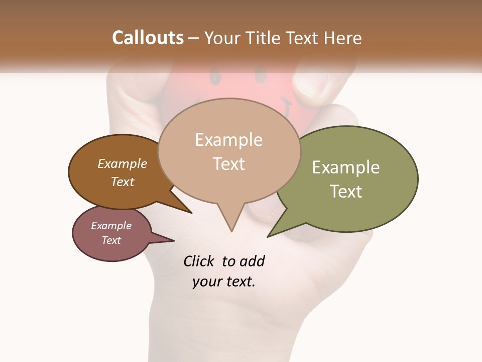 A Person Holding A Red Heart With A Smiley Face On It PowerPoint Template
