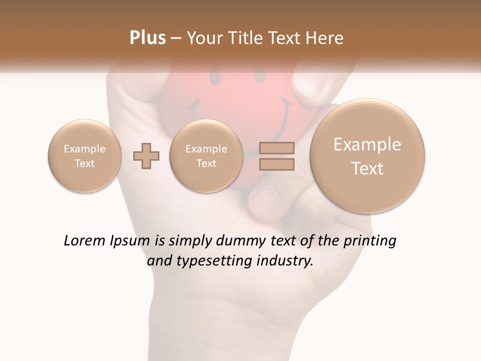 A Person Holding A Red Heart With A Smiley Face On It PowerPoint Template
