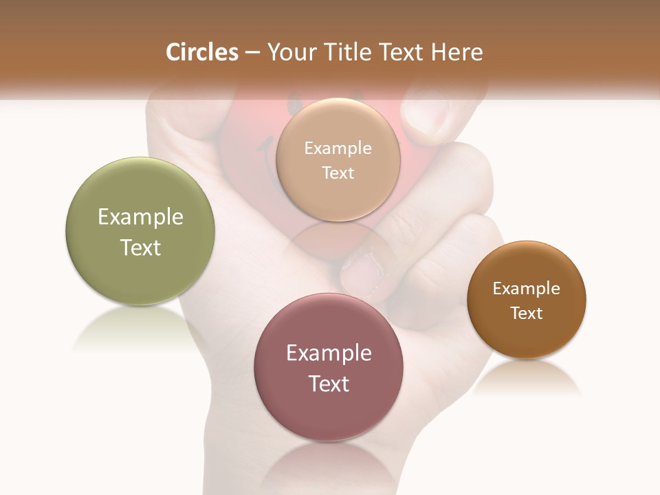 A Person Holding A Red Heart With A Smiley Face On It PowerPoint Template