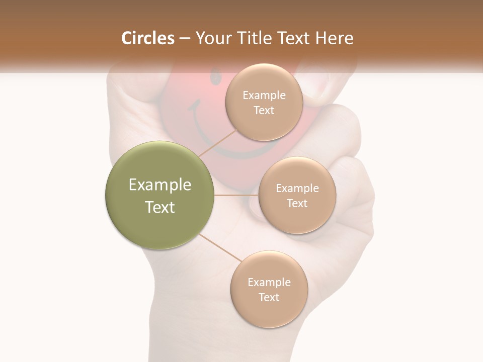 A Person Holding A Red Heart With A Smiley Face On It PowerPoint Template