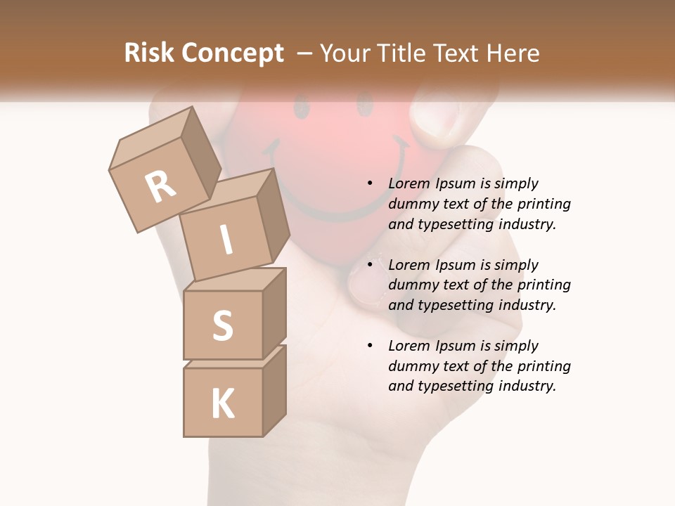A Person Holding A Red Heart With A Smiley Face On It PowerPoint Template