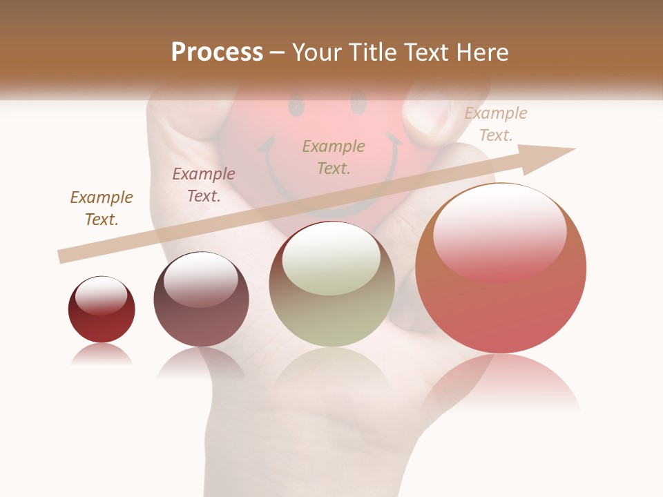 A Person Holding A Red Heart With A Smiley Face On It PowerPoint Template
