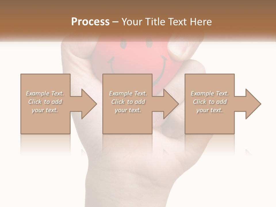 A Person Holding A Red Heart With A Smiley Face On It PowerPoint Template