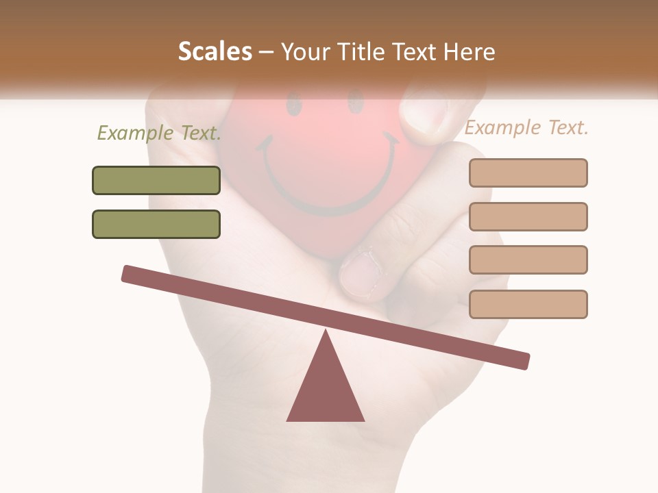 A Person Holding A Red Heart With A Smiley Face On It PowerPoint Template