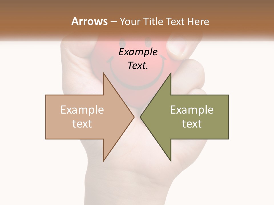 A Person Holding A Red Heart With A Smiley Face On It PowerPoint Template