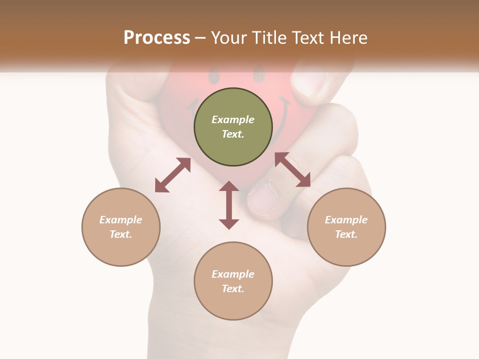 A Person Holding A Red Heart With A Smiley Face On It PowerPoint Template