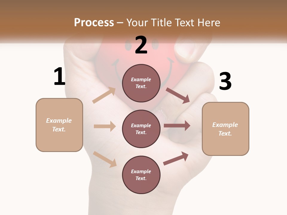 A Person Holding A Red Heart With A Smiley Face On It PowerPoint Template