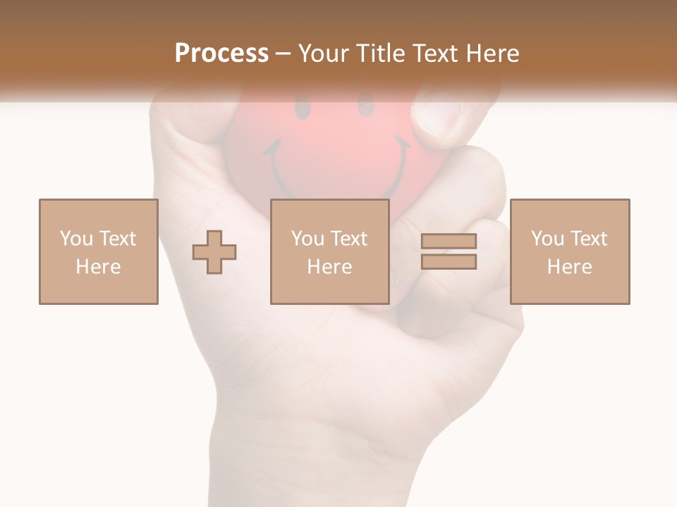 A Person Holding A Red Heart With A Smiley Face On It PowerPoint Template