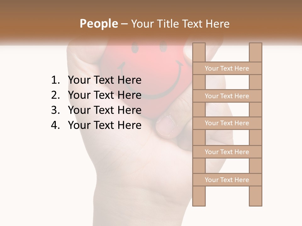 A Person Holding A Red Heart With A Smiley Face On It PowerPoint Template
